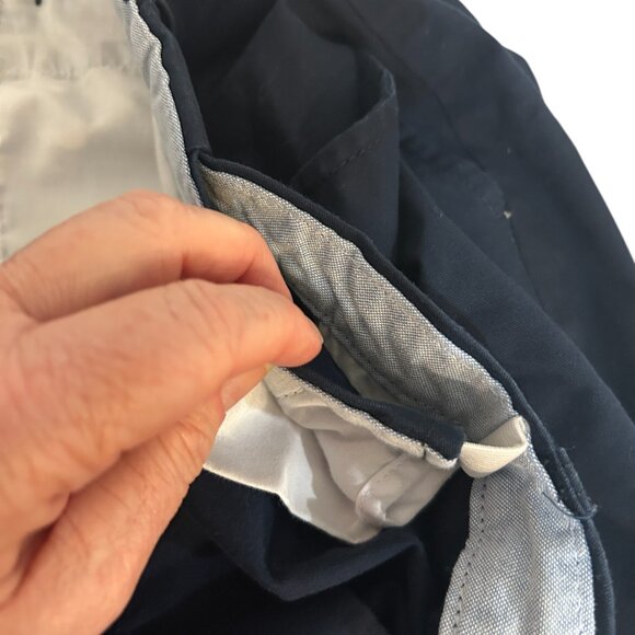 Croft Barrow Mens Navy Shorts Size 44 Flex Waist Casual Cotton Chino Summer Golf - Picture 4 of 6